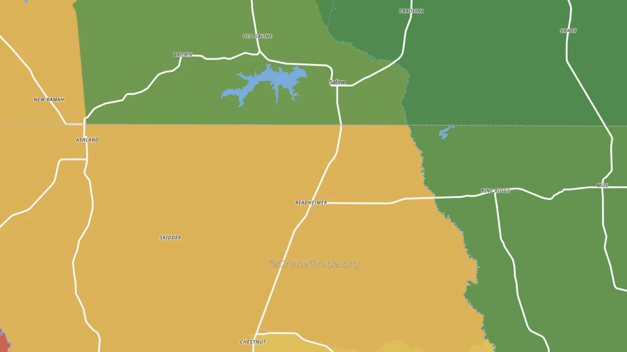 71070, LA Map of Theft Rates