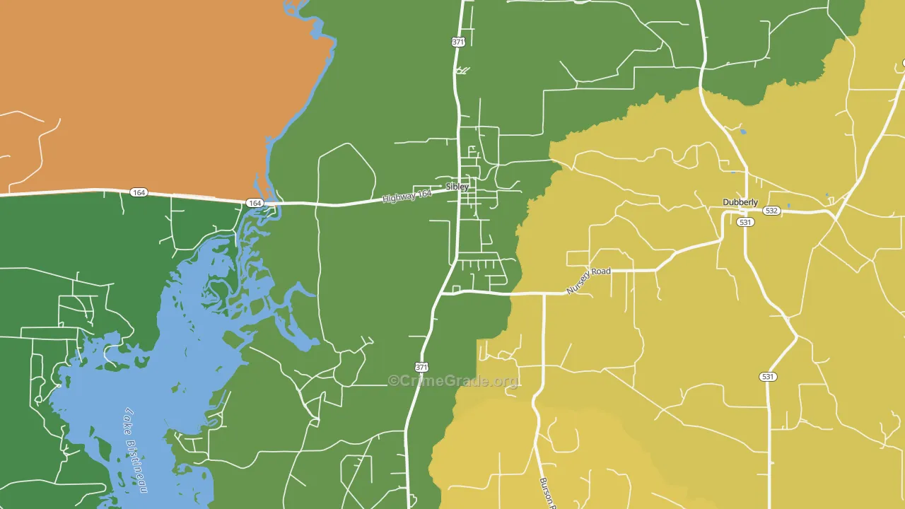 71073, LA Map of Theft Rates
