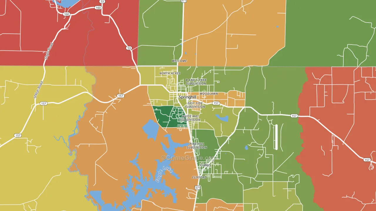 71075, LA Map of Theft Rates