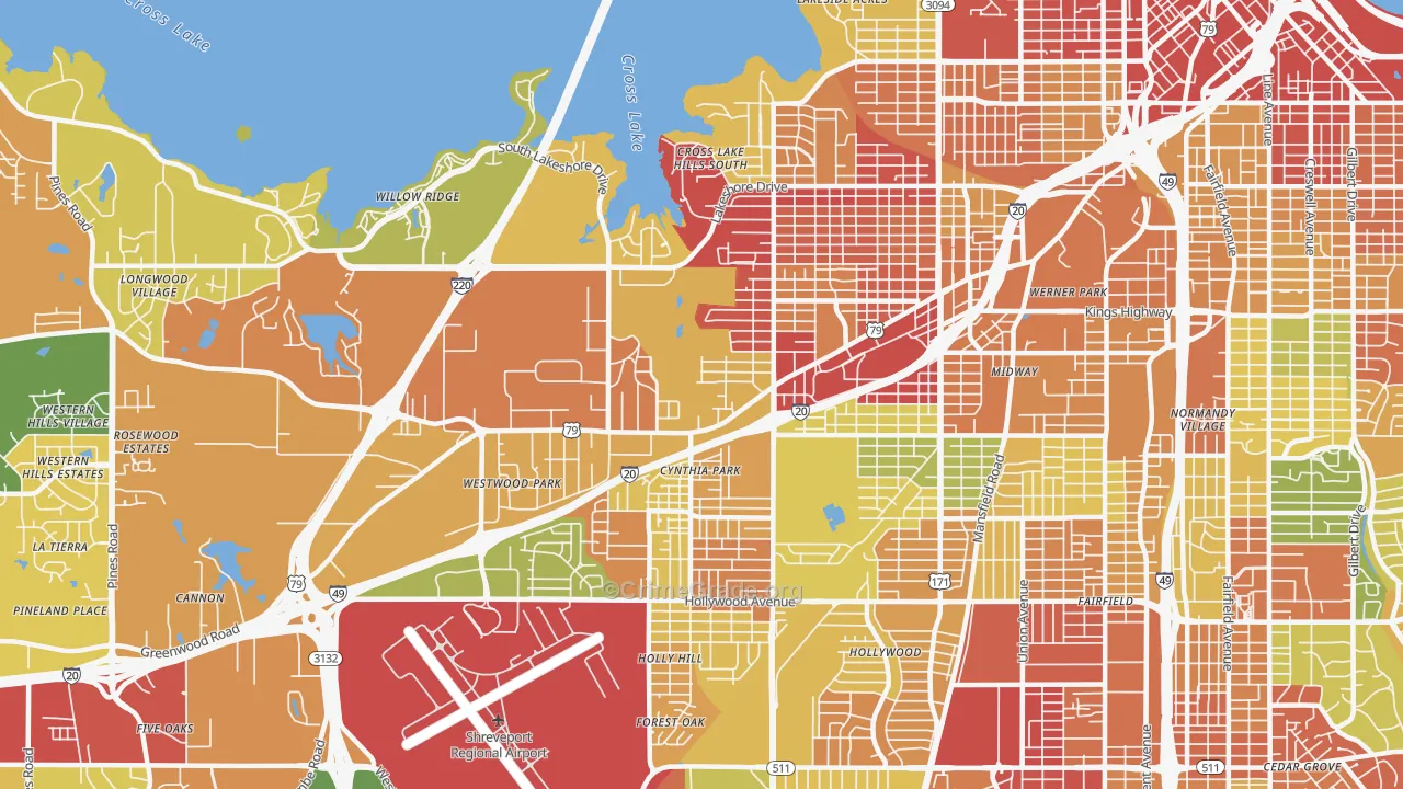 71109, LA Map of Theft Rates