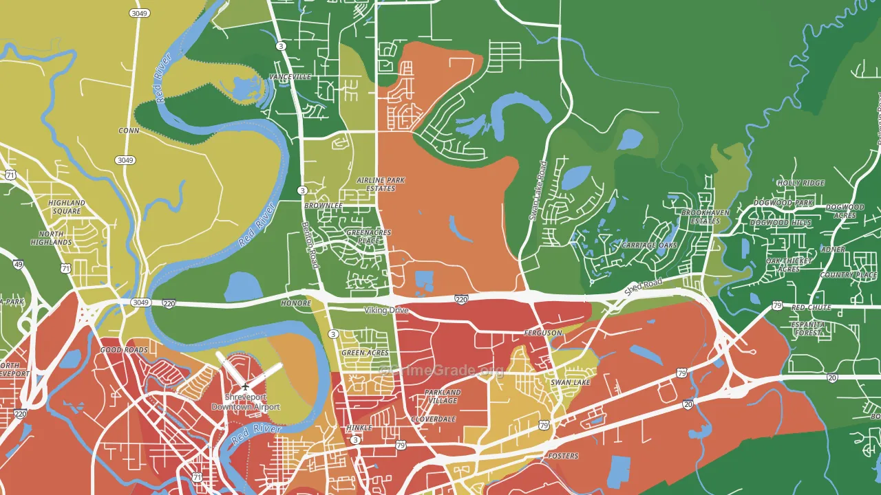 71111, LA Map of Theft Rates