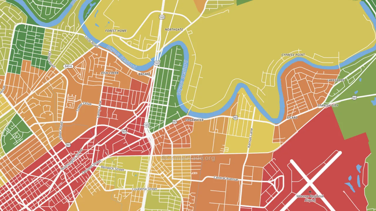 71209, LA Map of Theft Rates