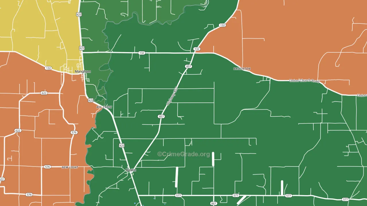 71219, LA Map of Theft Rates