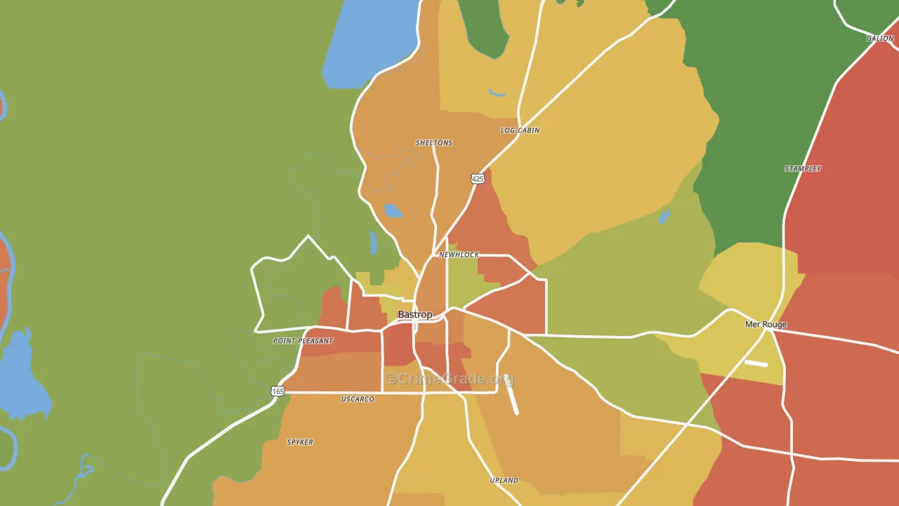 71220, LA Map of Theft Rates