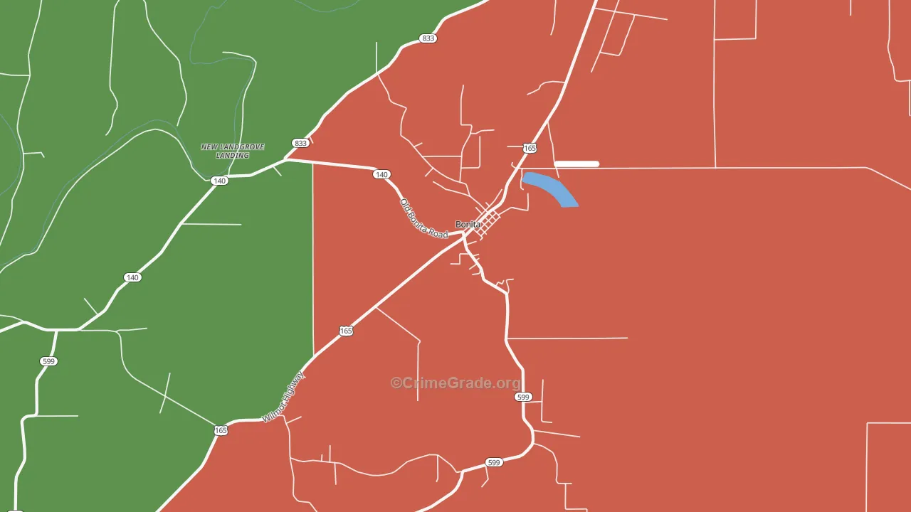 71223, LA Map of Theft Rates