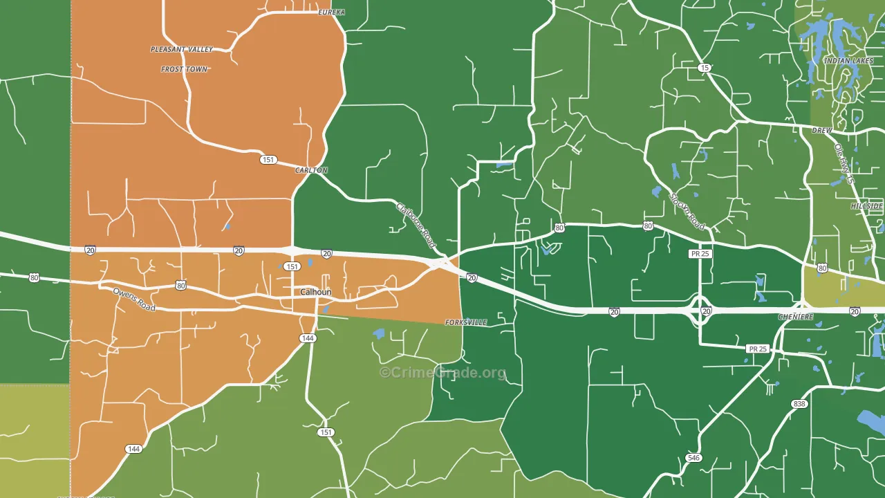71225, LA Map of Theft Rates