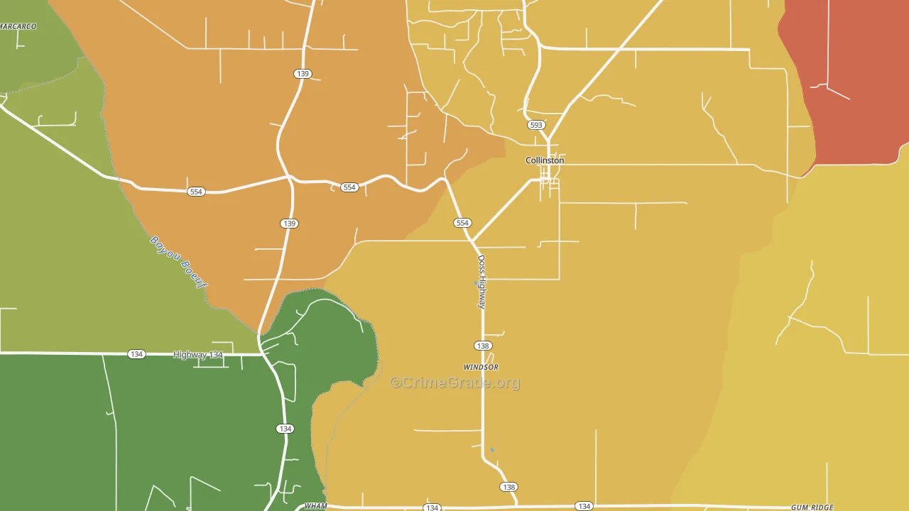 71229, LA Map of Theft Rates