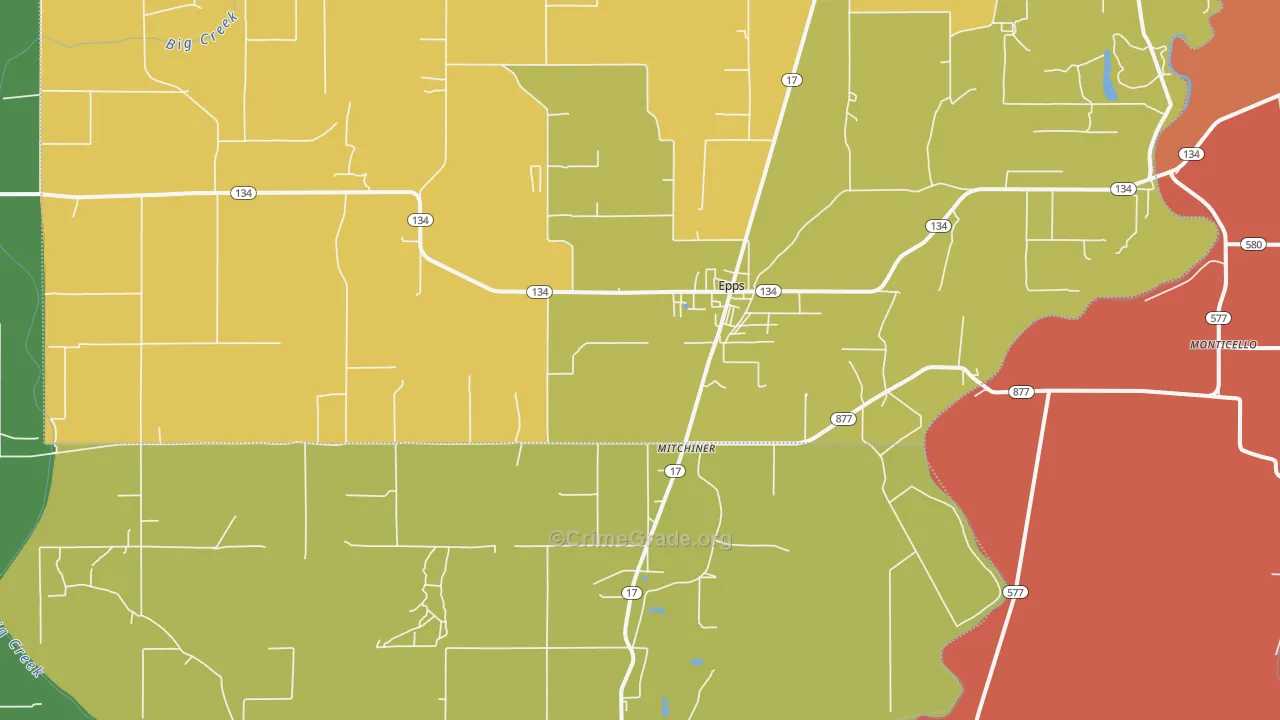 71237, LA Map of Theft Rates