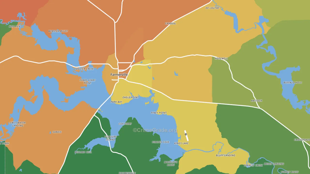 71241, LA Map of Theft Rates