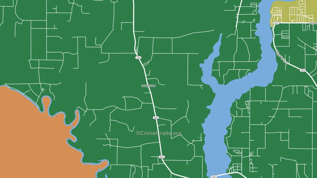 71243, LA Map of Theft Rates