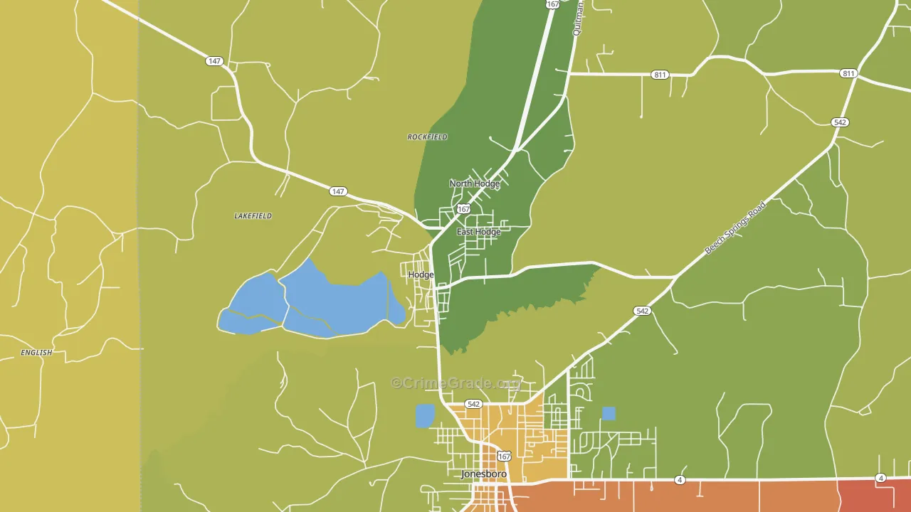 71247, LA Map of Theft Rates