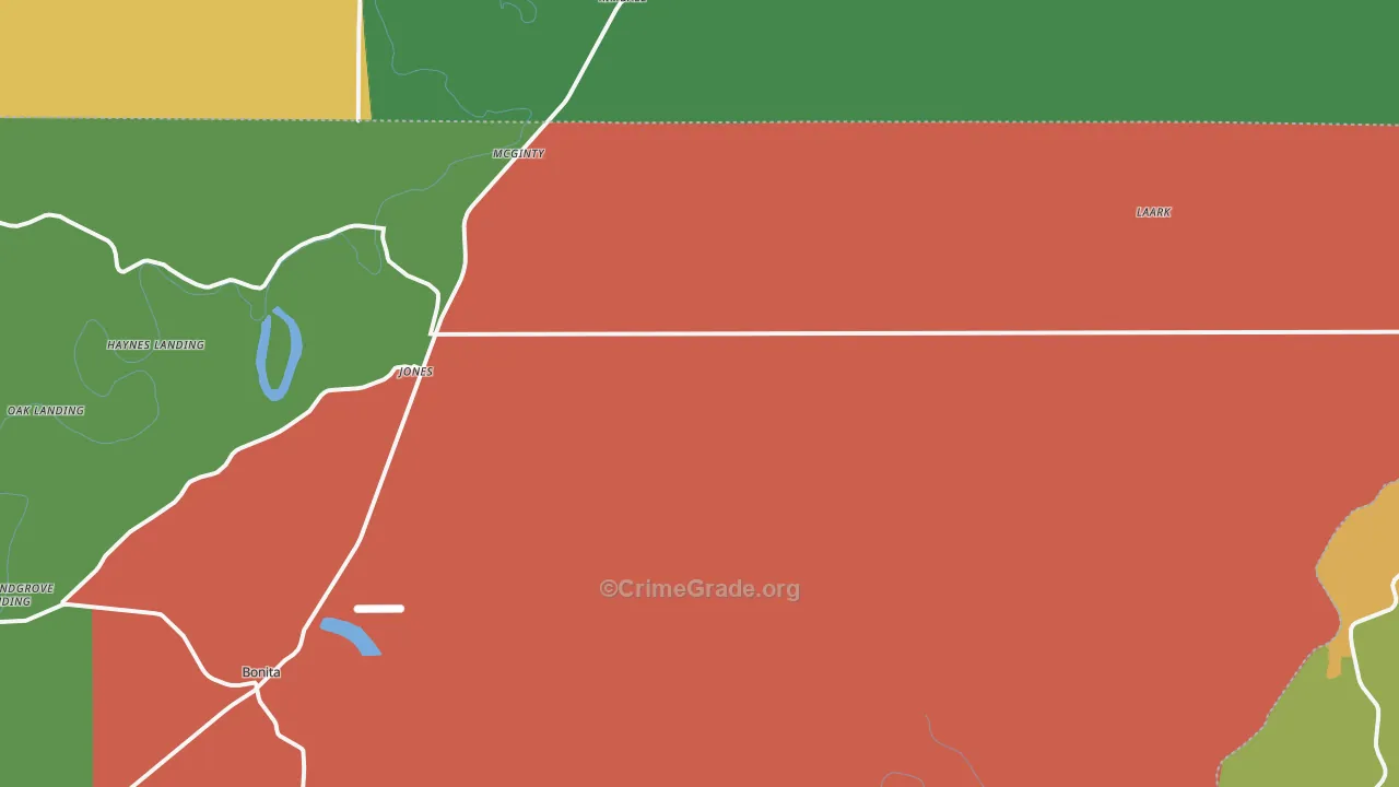 71250, LA Map of Theft Rates