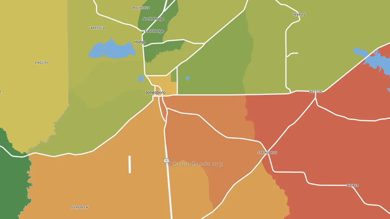 71251, LA Map of Theft Rates