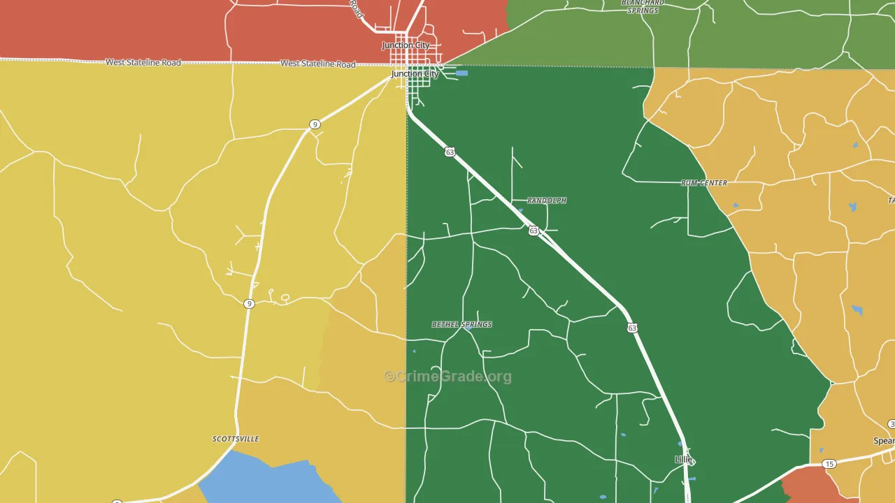 71256, LA Map of Theft Rates