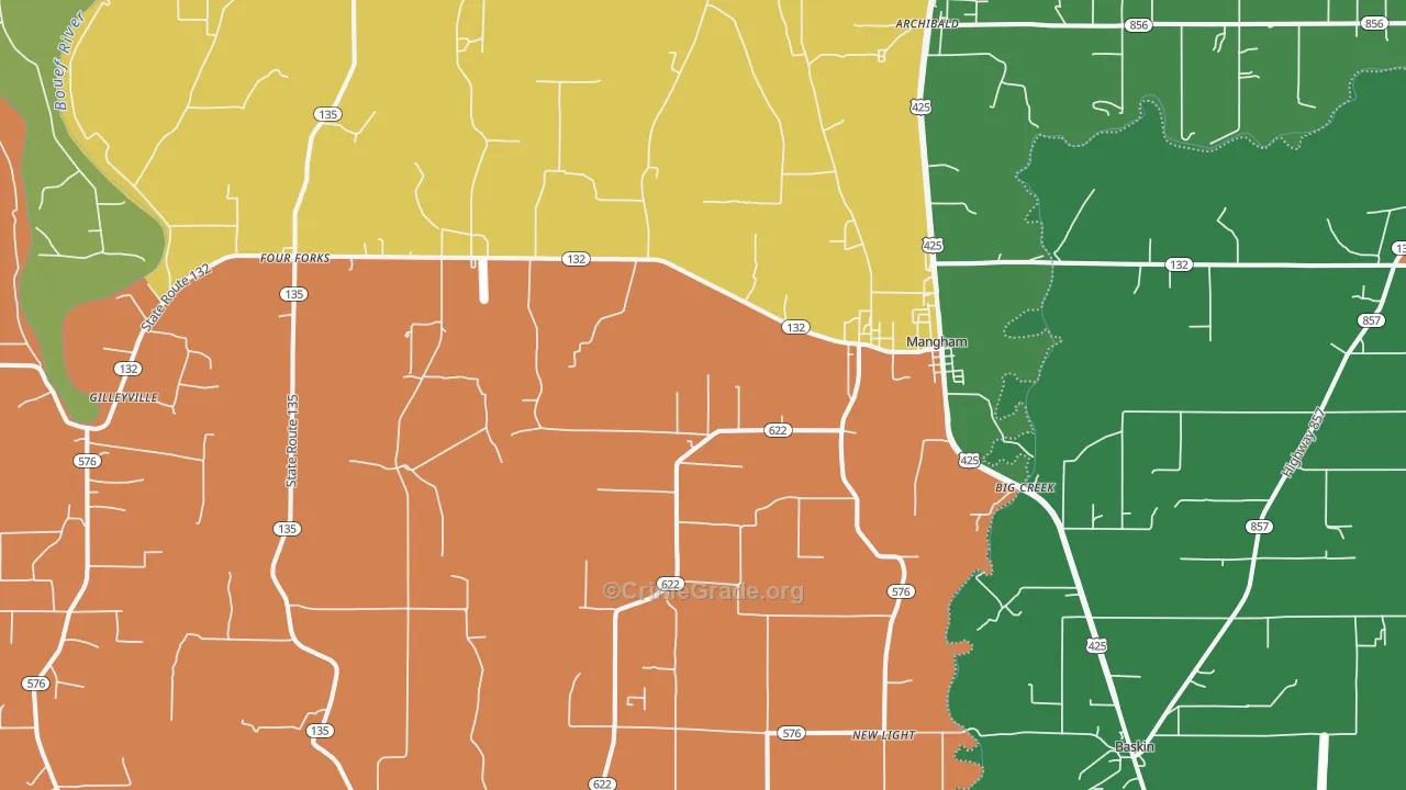 71259, LA Map of Theft Rates
