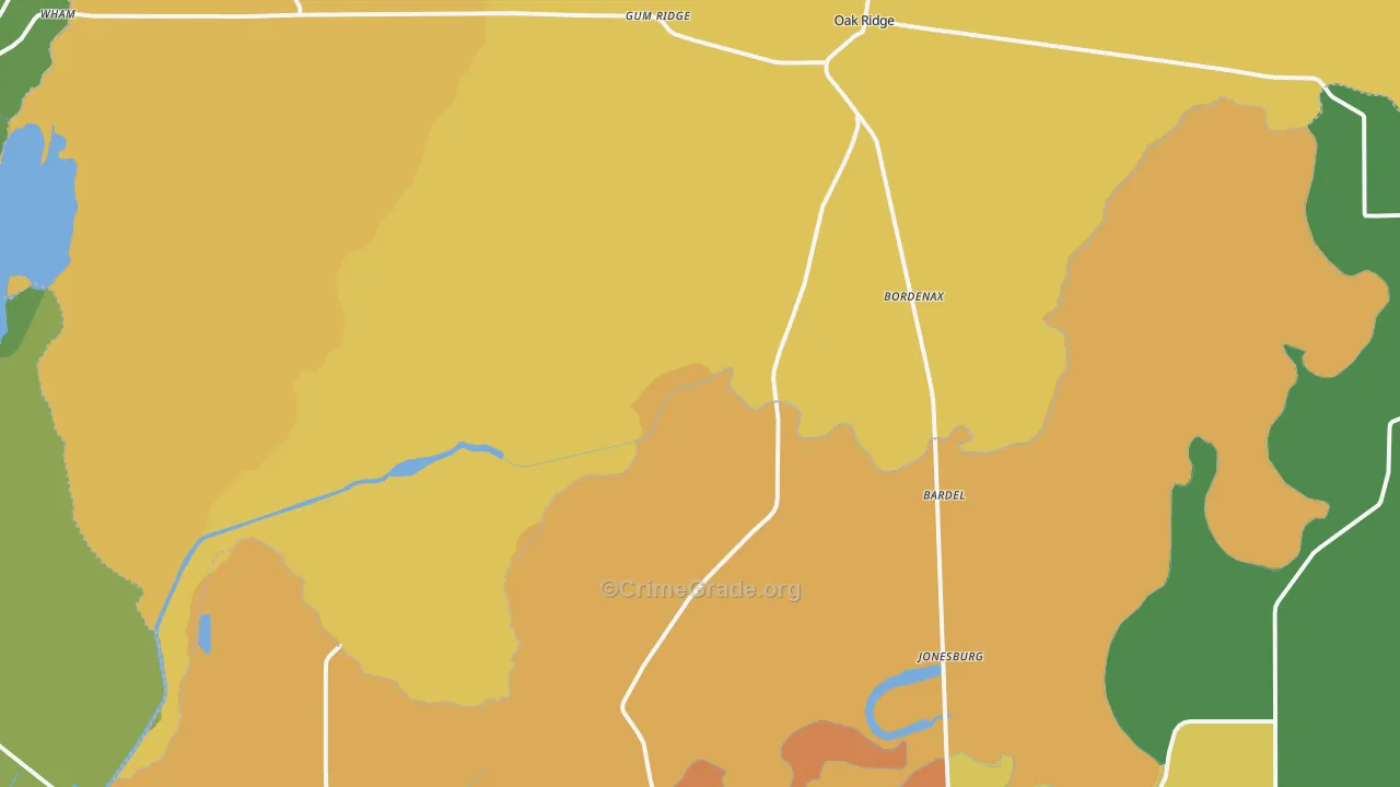 71264, LA Map of Theft Rates