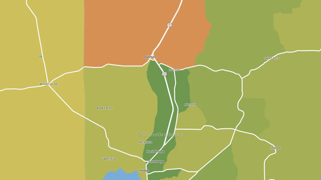 71268, LA Map of Theft Rates