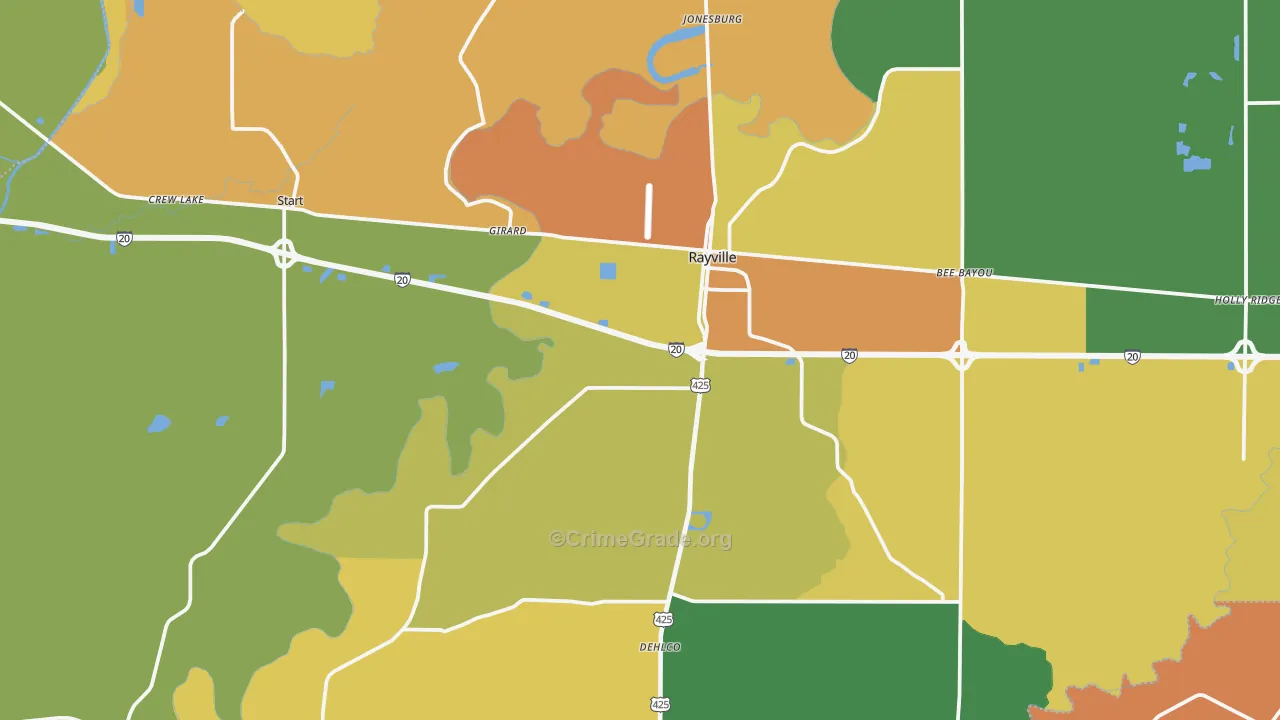 71269, LA Map of Theft Rates