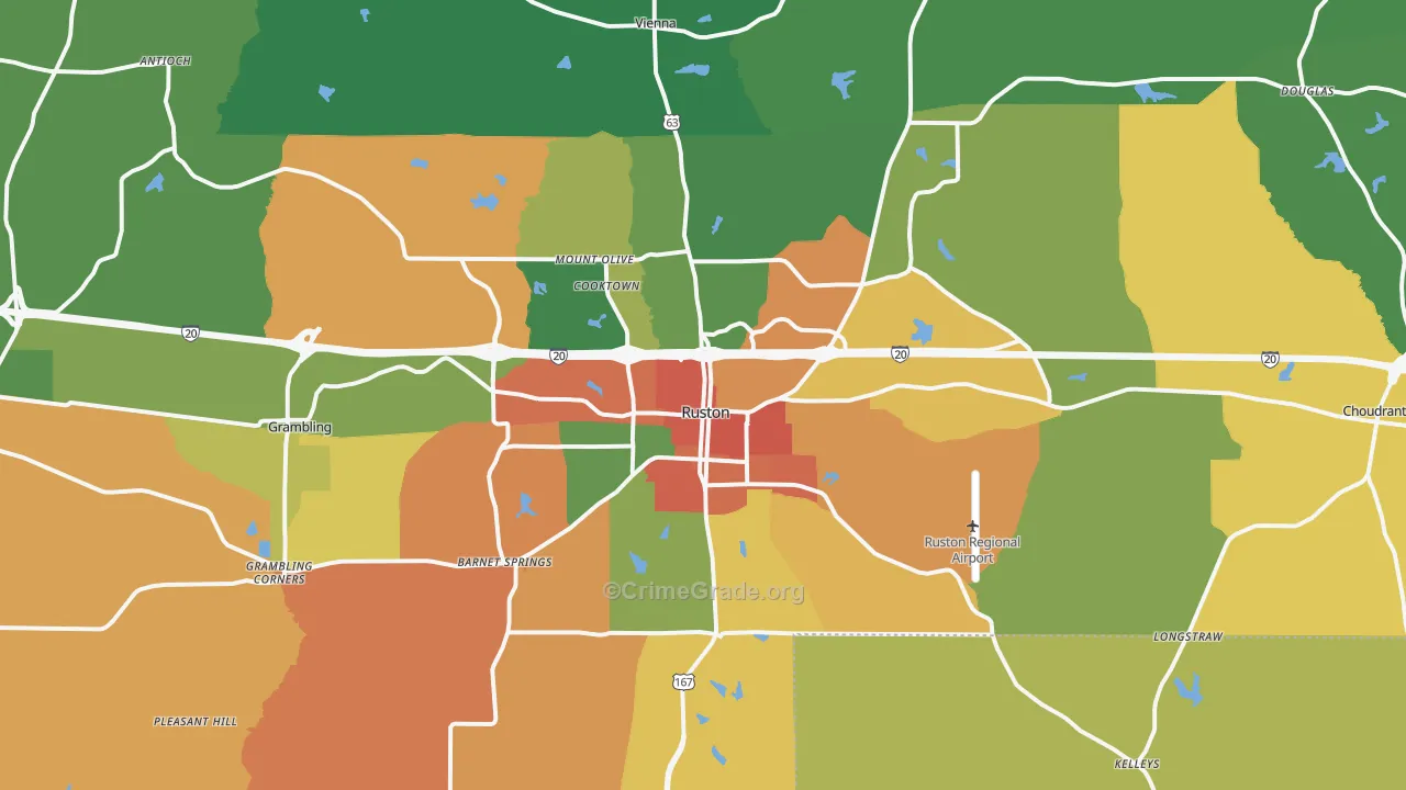 71270, LA Map of Theft Rates