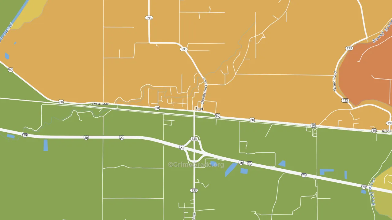 71279, LA Map of Theft Rates