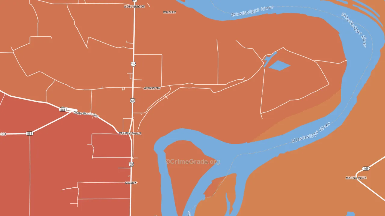 71286, LA Map of Theft Rates