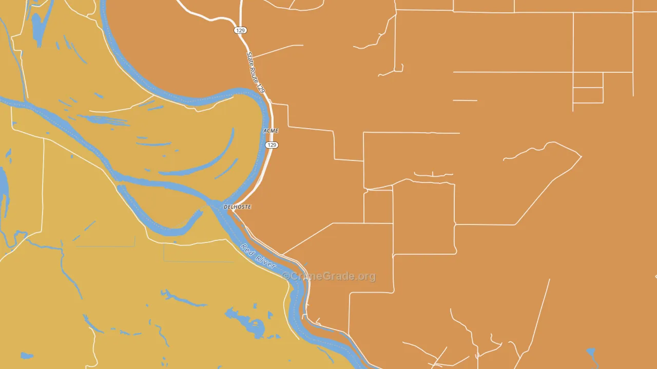 71316, LA Map of Theft Rates
