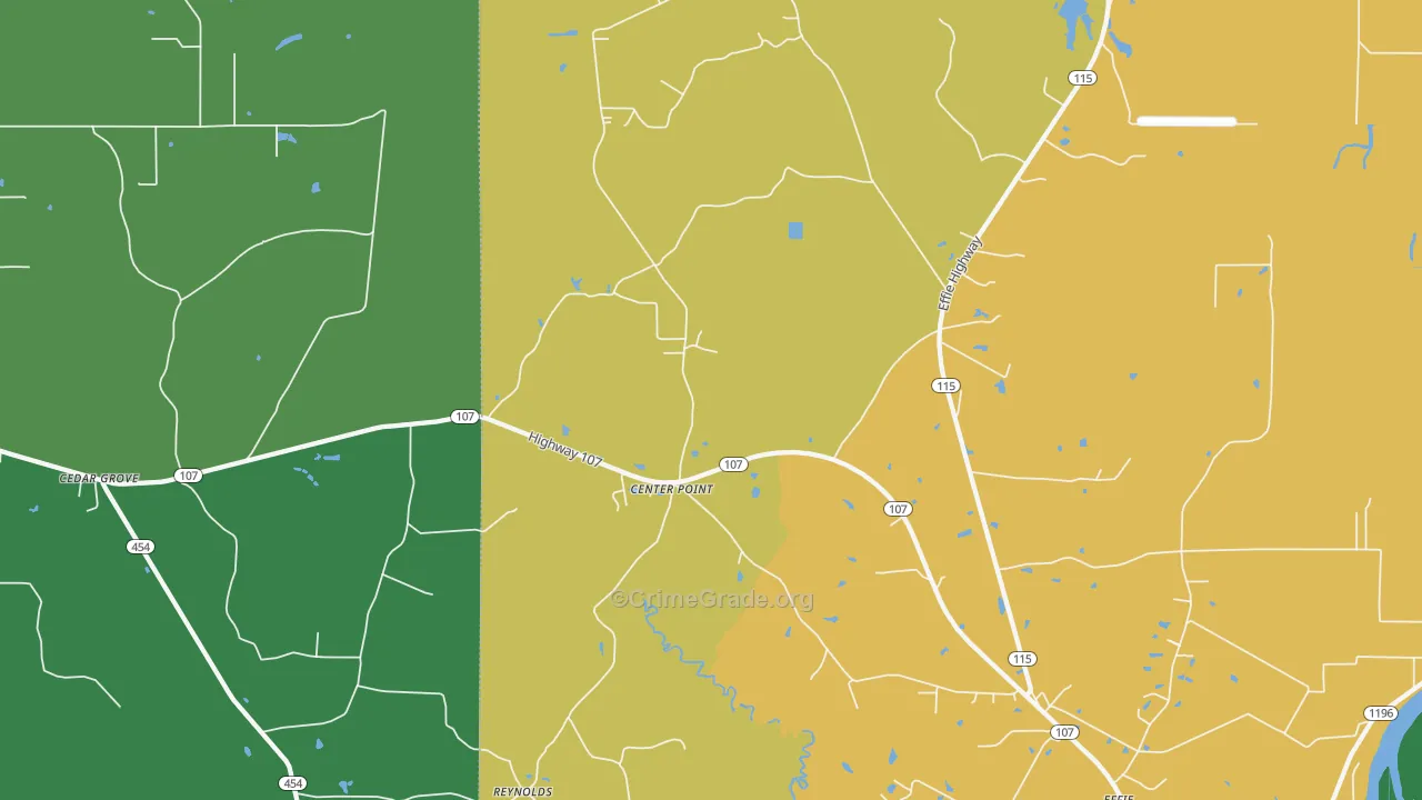 71323, LA Map of Theft Rates