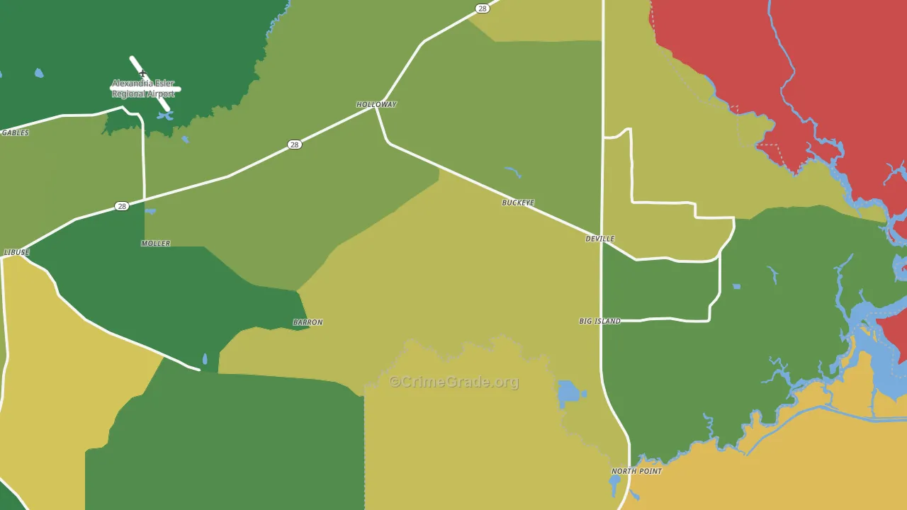 71328, LA Map of Theft Rates