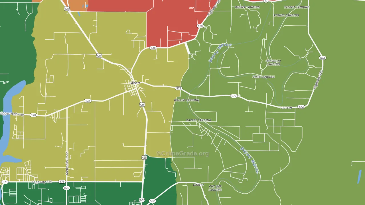 71336, LA Map of Theft Rates