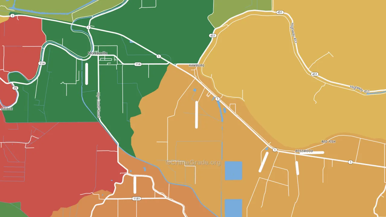 71339, LA Map of Theft Rates