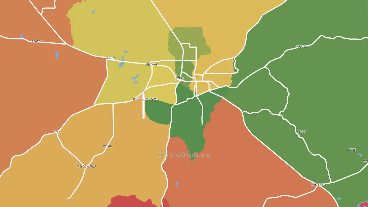 71342, LA Map of Theft Rates