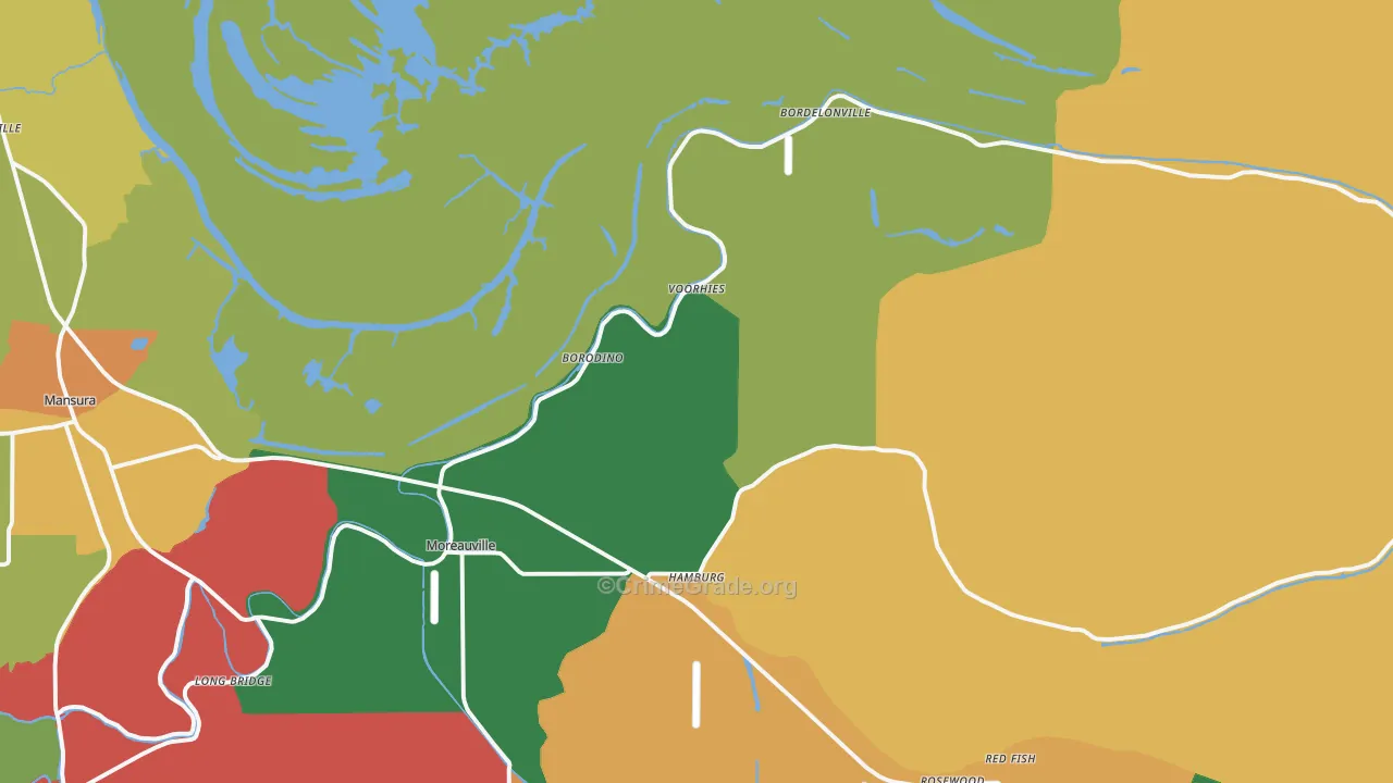 71355, LA Map of Theft Rates