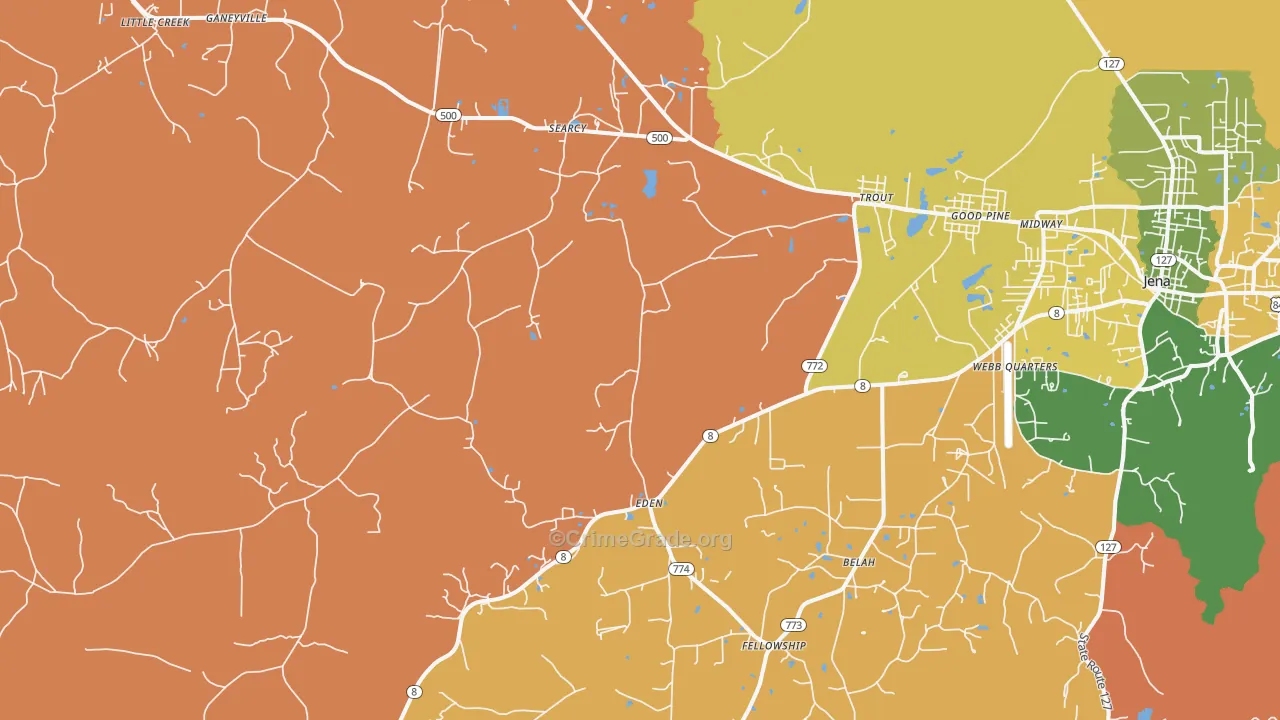 71371, LA Map of Theft Rates