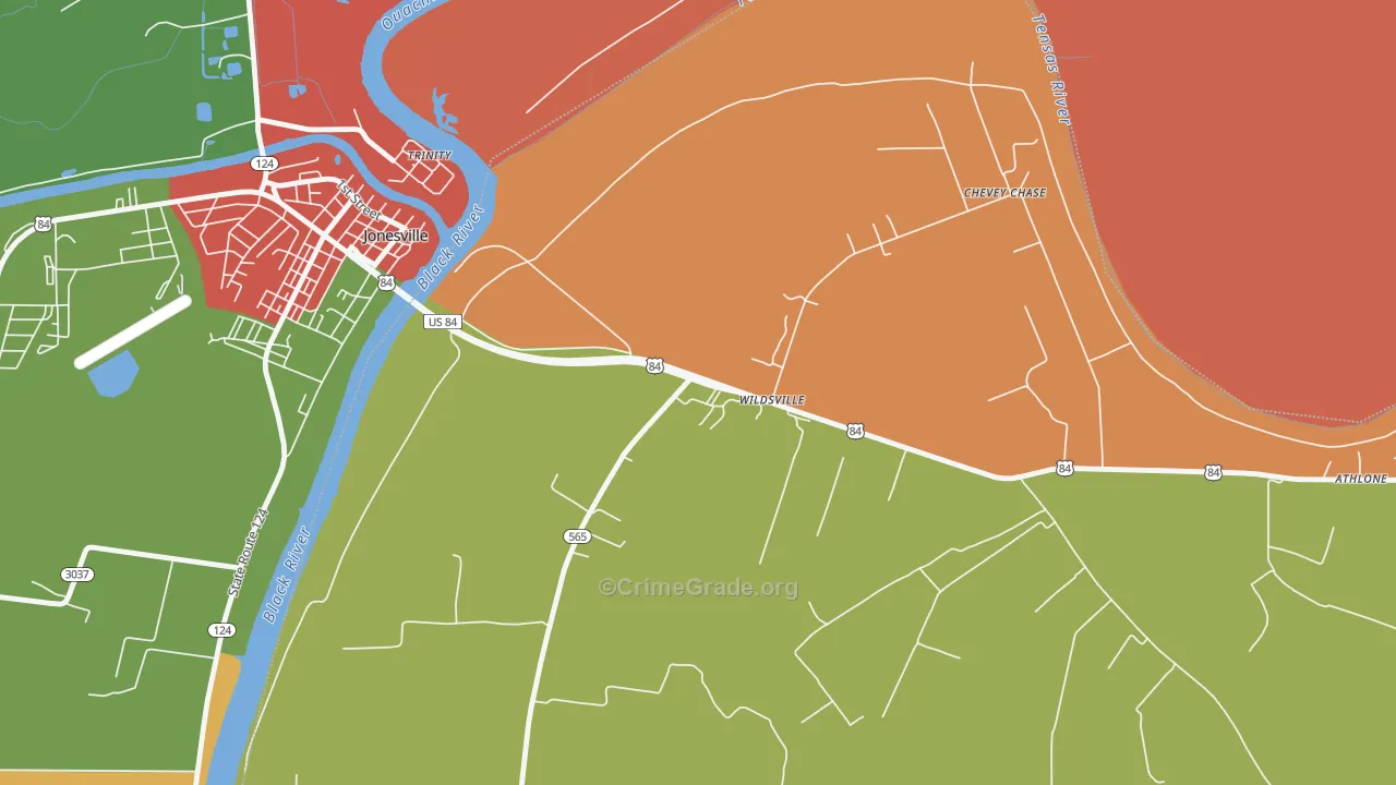 71377, LA Map of Theft Rates