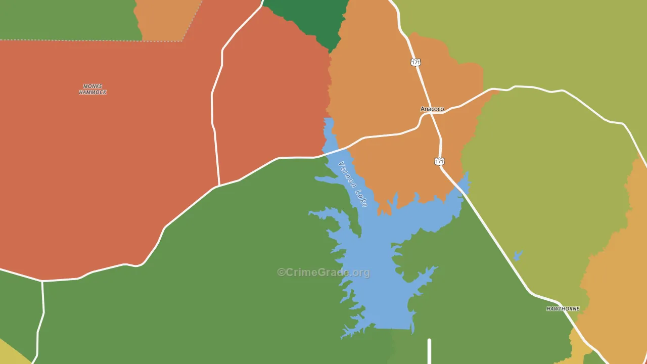 71403, LA Map of Theft Rates