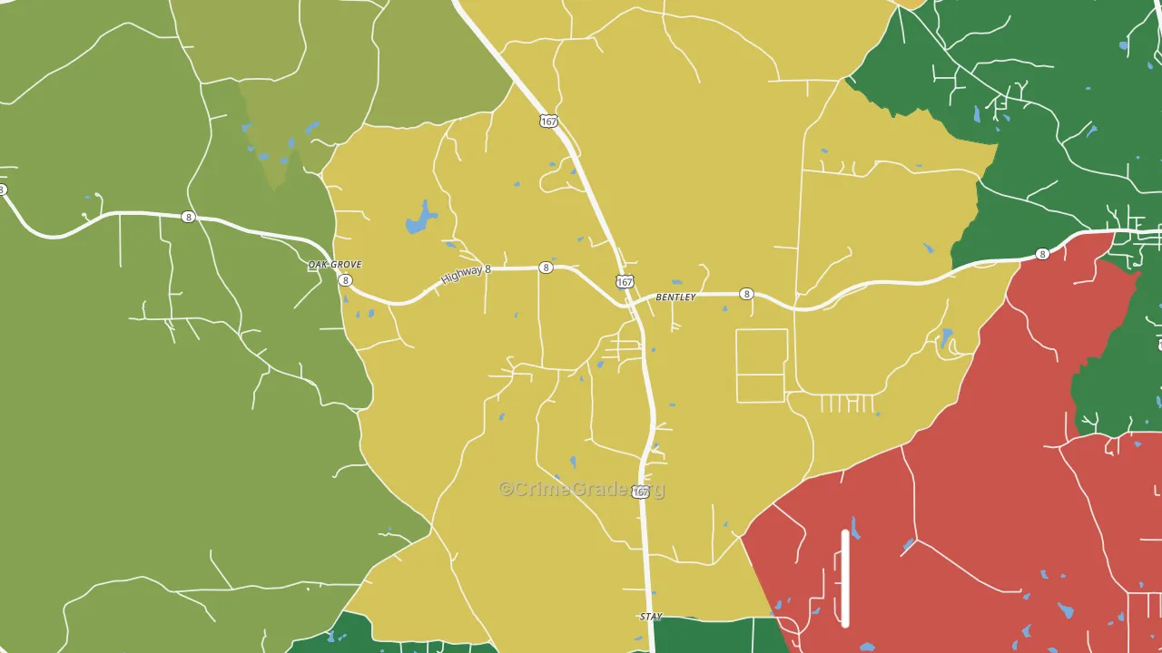 71407, LA Map of Theft Rates