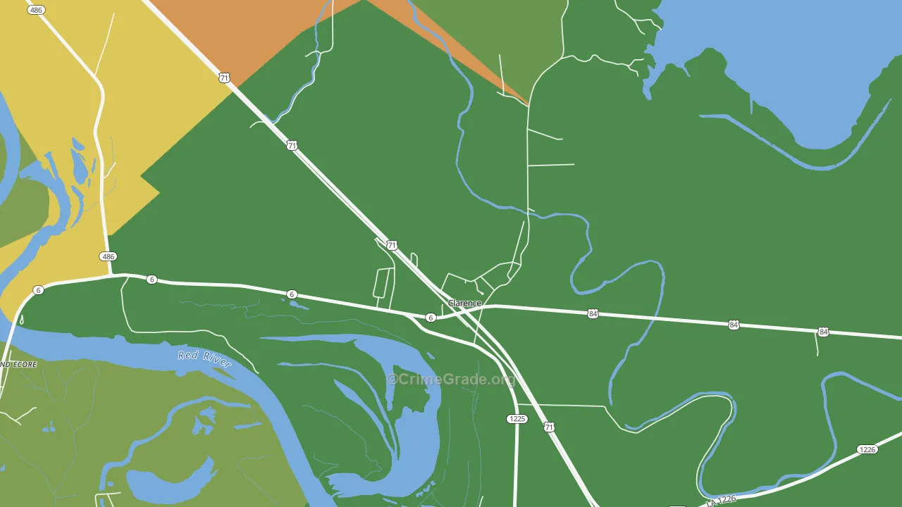 71414, LA Map of Theft Rates