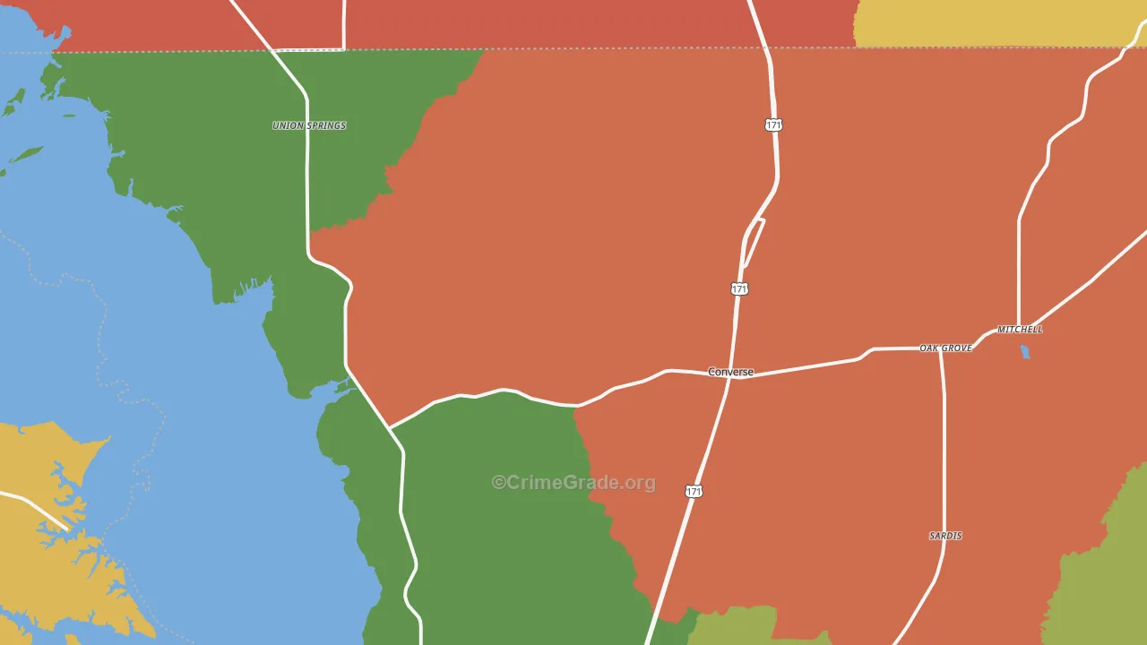 71419, LA Map of Theft Rates