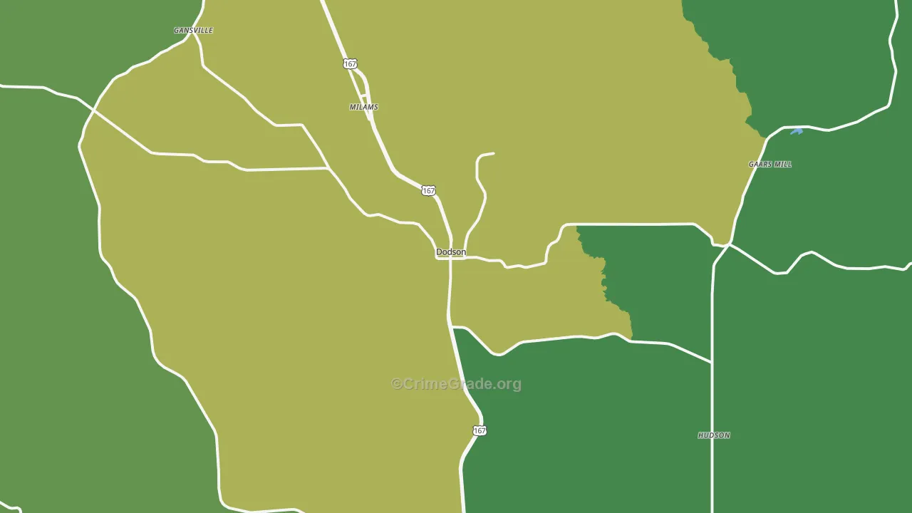 71422, LA Map of Theft Rates