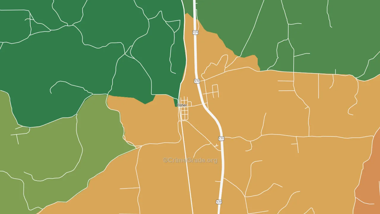 71426, LA Map of Theft Rates
