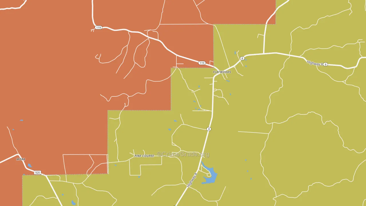 71427, LA Map of Theft Rates