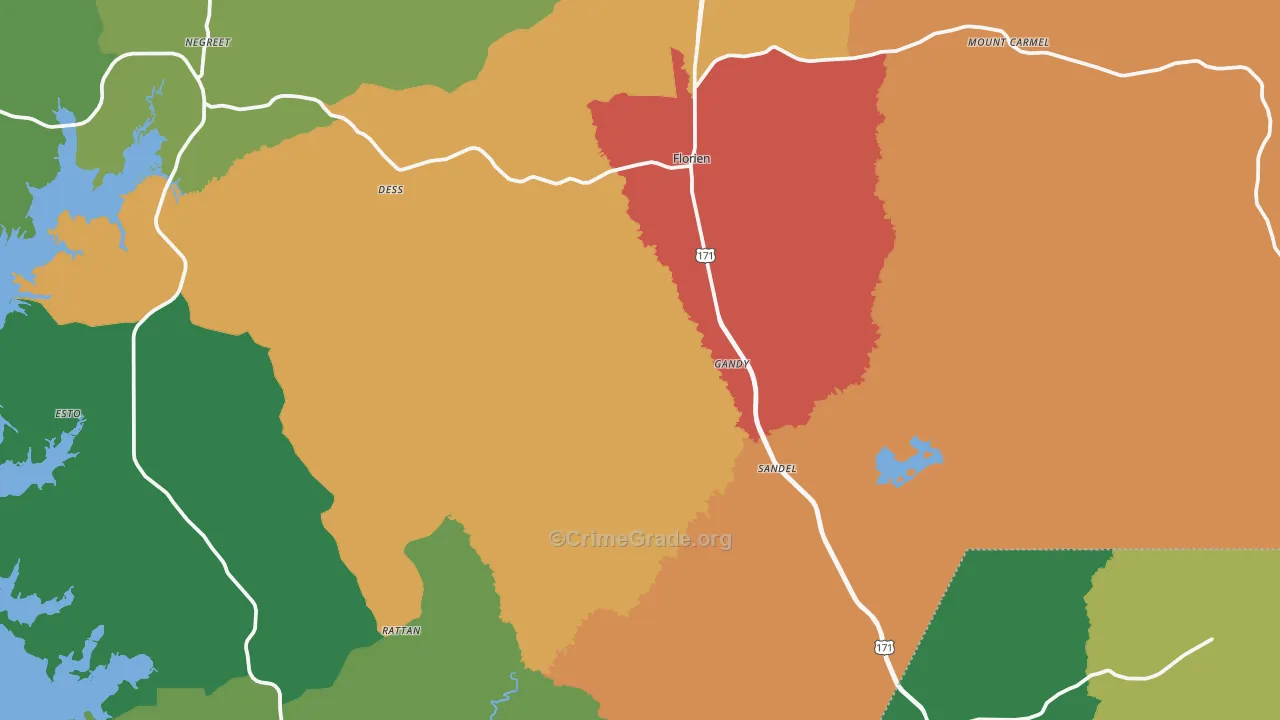 71429, LA Map of Theft Rates