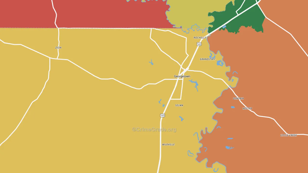 71432, LA Map of Theft Rates