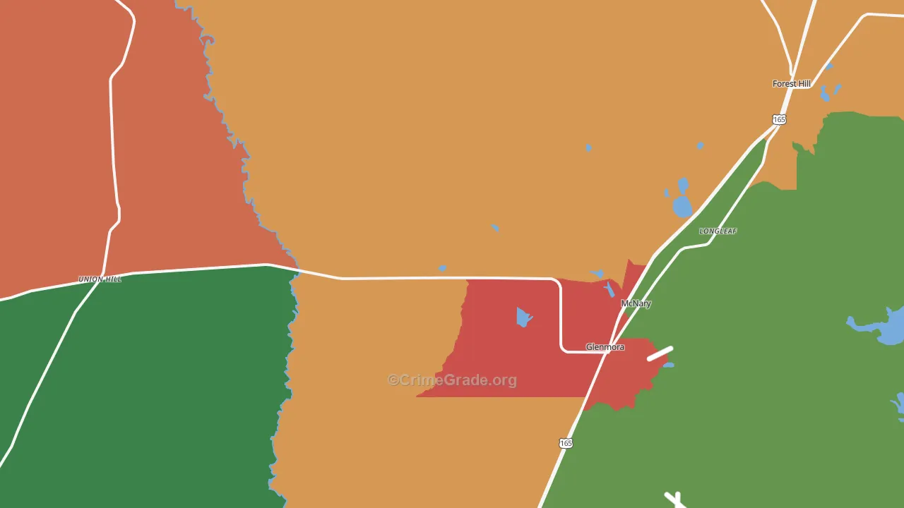 71433, LA Map of Theft Rates
