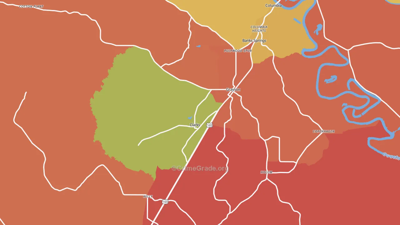 71435, LA Map of Theft Rates