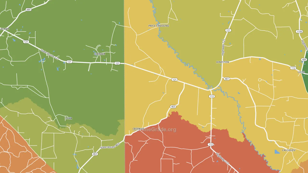 71438, LA Map of Theft Rates