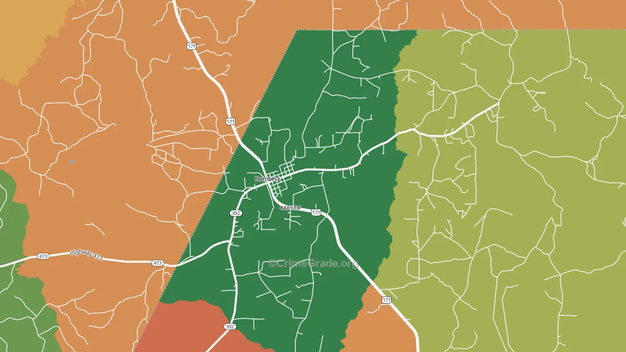 71439, LA Map of Theft Rates