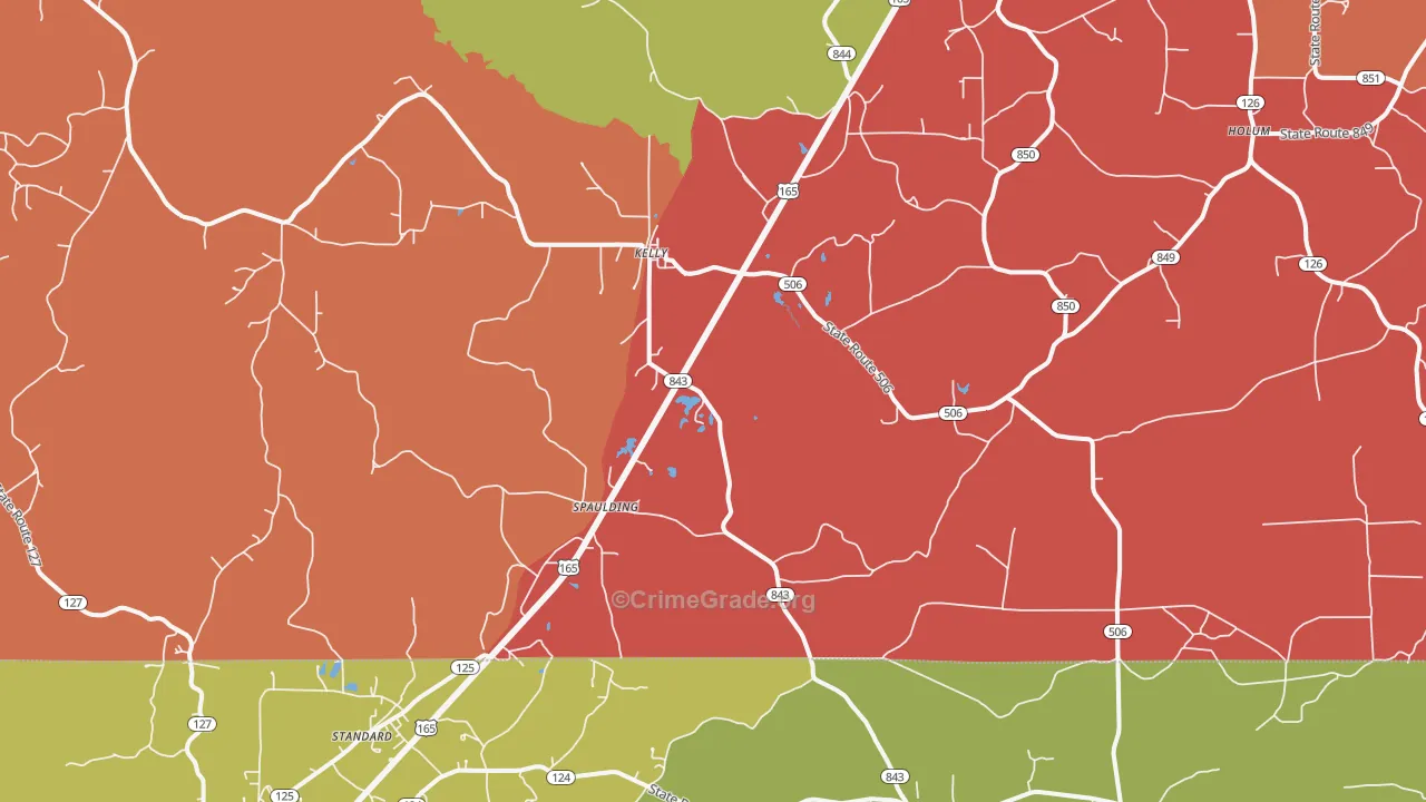 71441, LA Map of Theft Rates