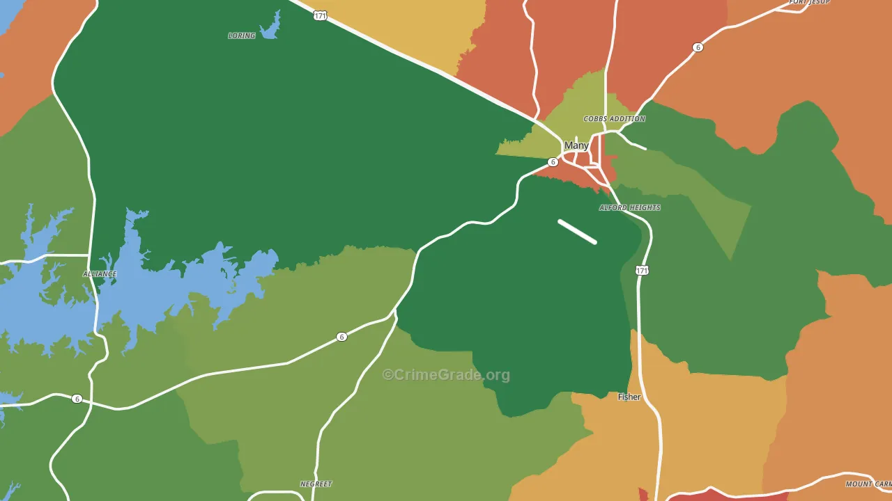 71449, LA Map of Theft Rates