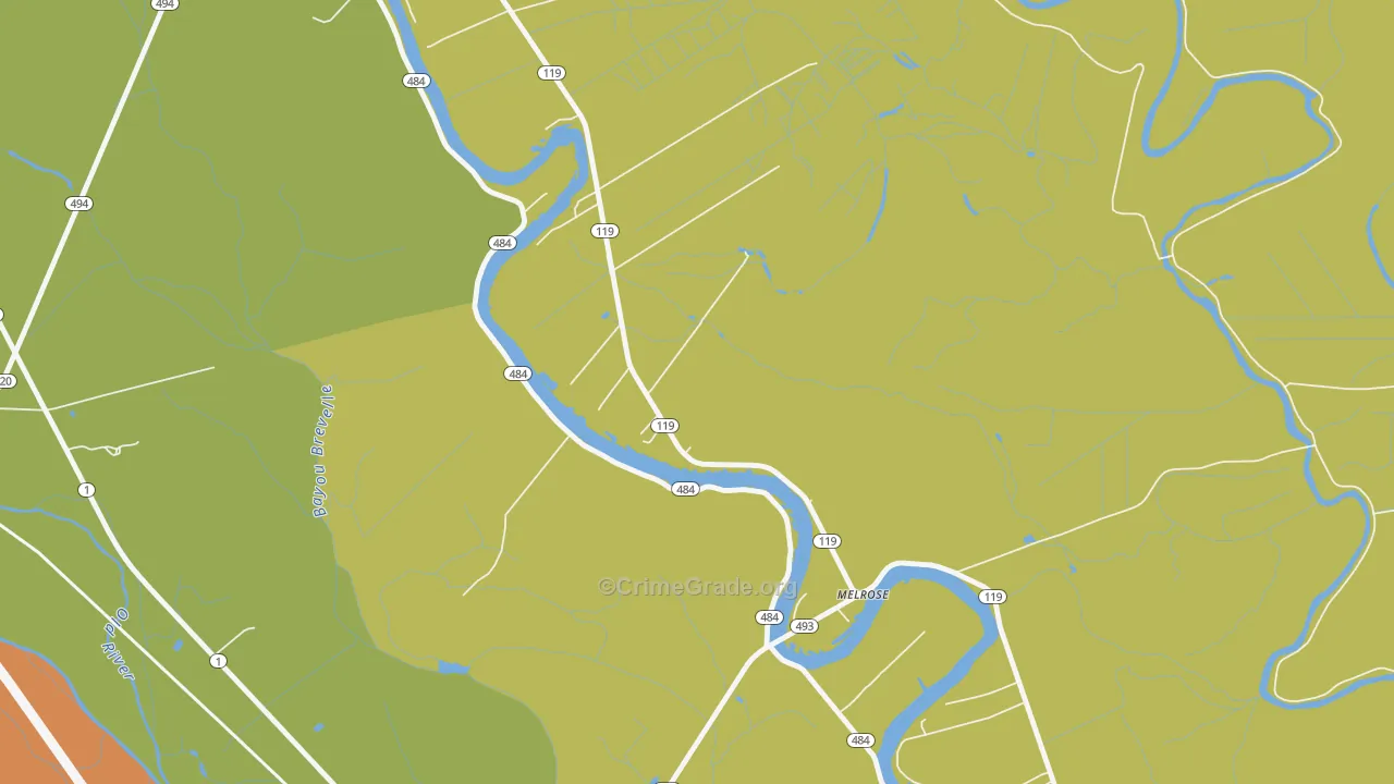 71452, LA Map of Theft Rates
